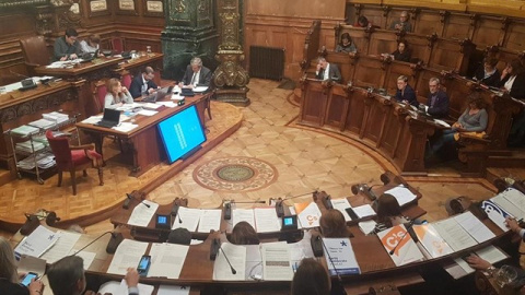 El pleno del Ayuntamiento de Barcelona. Europa Press