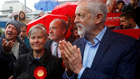 Jeremy Corbyn en Sale, Manchester. REUTERS/Phil Noble