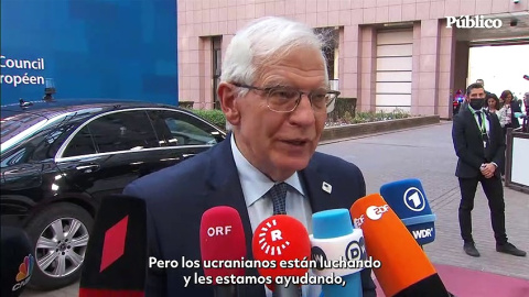 Borrell: "Las próximas dos semanas van a decidir de qué lado va a caer la victoria. Y tenemos que seguir ayudando, suministrando armas"