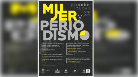 Cartel de las jornadas Mujer y Periodismo, que arranca el 7 de mayo en Canarias.