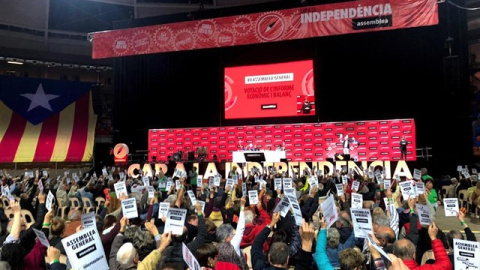 Una imatge de l'assemblea general de l'ANC, celebrada a Tarragona. EUROPA PRESS