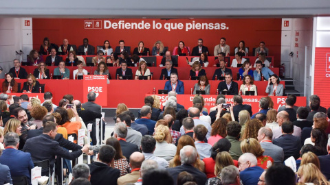 Imagen de la última reunión del Comité Federal del PSOE, el pasado marzo, en Madrid.