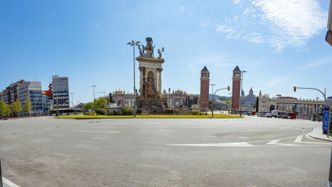 La plaça d'Espanya de Barcelona