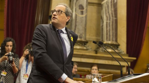 El president de la Generalitat explica al Parlament de Catalunya l'estructura i composició del seu Govern / Parlament de Catalunya