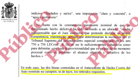 Advertencia del TSJ de Baleares al juez Florit sobre su deber de hacer una exposición razonada si "pretende declinar su propia competencia".