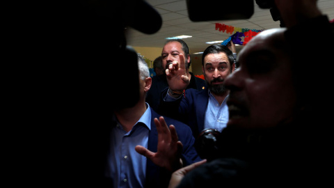 Santiago Abascal, tras votar el día de las elecciones generales. REUTERS/Susana Vera