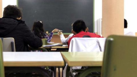 Aula en un colegio público de Madrid. /EFE