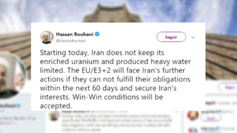 Rohani amenaza con reanudar el enriquecimiento de uranio