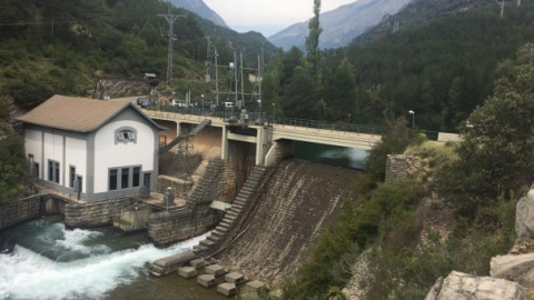 Acciona pretendía seguir explotando la central auxiliar de Campo, en el Pirineo oscense, que entró en servicio en 1932.