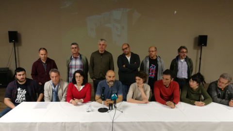 Rueda de prensa de los activistas denunciados por la familia Franco