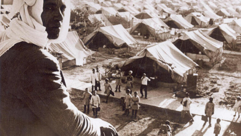 Campamento de refugiados palestinos de Jaramana, cerca de Damasco (Siria).