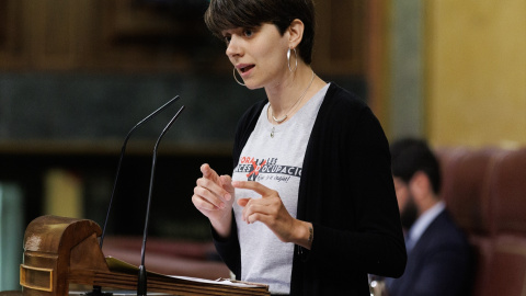 La diputada de ERC Marta Rosique interviene durante una sesión plenaria en el Congreso de los Diputados, a 19 de abril de 2023