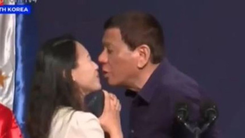 Captura del vídeo en el que Duterte