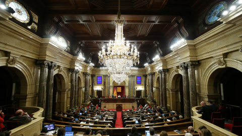 Imagen del Pleno del Parlament catalán. REUTERS