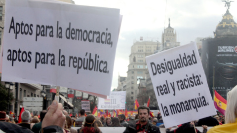 Marcha por la III República en Madrid