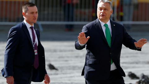 El primer ministro de Hungría, Viktor Orban, antes de la reunión informal de los líderes de la Unión Europea en Sibiu. | Reuters