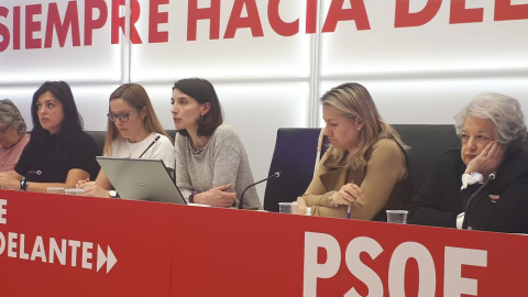 Momento del acto realizado en la sede del PSOE de Madrid / Público - Marisa Kohan