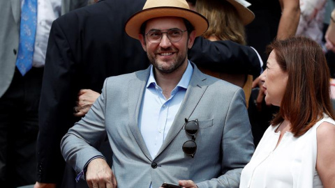 El ministro de Cultura, Màxim Huerta, durante la final de Roland Garros. /EFE