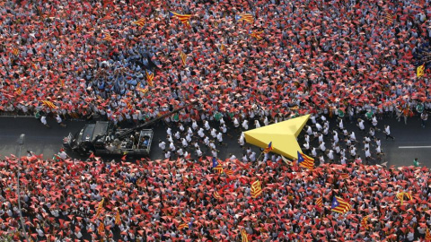 La 'Via Lliure' de la Diada de este 2015. -REUTERS