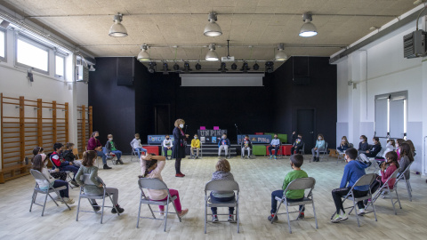 Una classe d'educació infantil