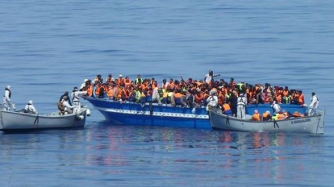 Fotografía de archivo de un rescate en el Mediterráneo. - AFP