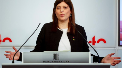 La portavoz de JxCat en el Parlament de Cataluña, Gemma Geis,