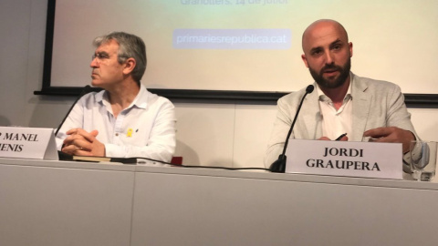 Jordi Graupera presenta les Primàries per la República al Col·legi de Periodistes. @nuriadgc