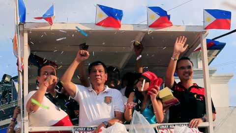 Rodrigo Duterte, candidato a la presidencia de Filipinas