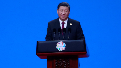 El presidente chino durante la ceremonia de apertura de la Conferencia sobre el Diálogo de las Civilizaciones Asiáticas en Pekín | EFE/ How Hwee Young