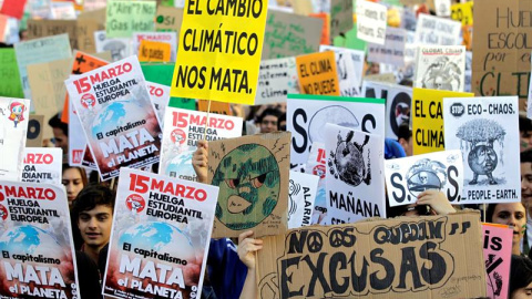 El movimiento Fridays for future vuelve a protestar este viernes en las principales ciudades de España. Nico Rodríguez / EFE