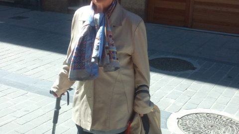 Carmen García, de 90 años, hija de un fusilado de la Guerra civil. Fotografía facilitada por la familia.