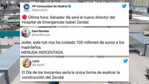 El PP bromea con el Zendal en el Día de los Inocentes y le sale mal: "La inocentada es que llaméis a eso 'hospital'"