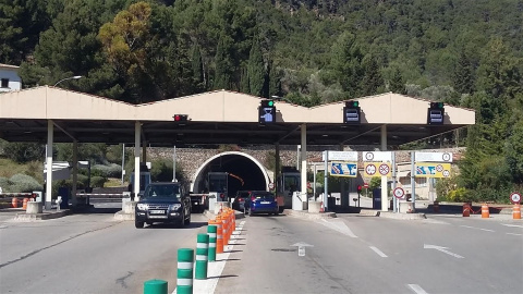 El túnel de Sóller, situado en la isla de Mallorca bajo la sierra de Alfabia. E.P.