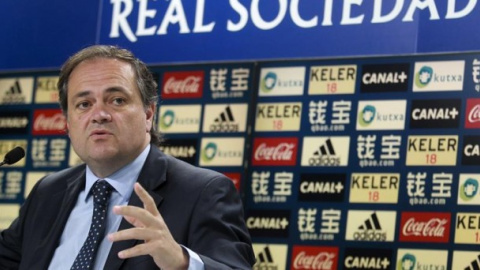 Jokin Aperribay, presidente de la Real Sociedad y de Sapa Placencia. EFE