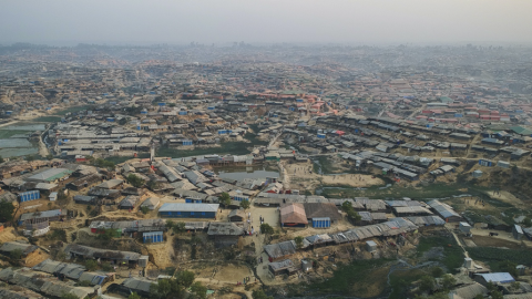 Vista del campo de refugiados de Kutupalong.