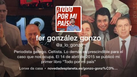 El perfil de Twitter de 'Gonzo'.