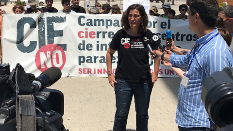 Protesta de la plataforma CIEs NO. - JOAN CANTARERO