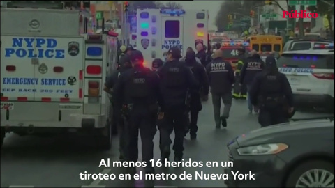 VÍDEO | Al menos 16 heridos en un tiroteo en el metro de Nueva York