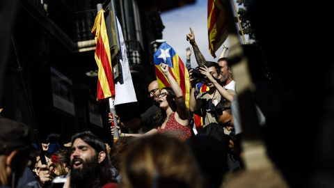 Protesta frente a la conselleria d'Economia. XAVI HERRERO