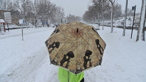 Nieve este sábado en Alcalá de Henares.