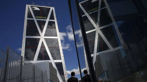 La sede de Bankia en una de las Torres Kio de Madrid. REUTERS/Susana Vera