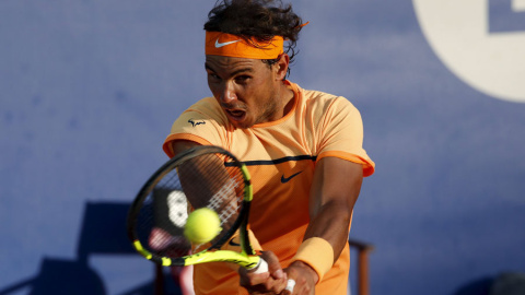 Nadal, durante la final del Conde de Godó. REUTERS/Albert Gea