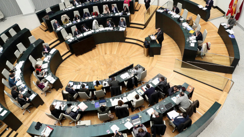 Vista de una reunión del pleno del Ayuntamiento de Madrid. EFE