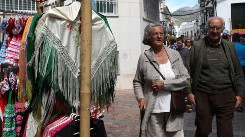 Una pareja de pensionistas. E.P.