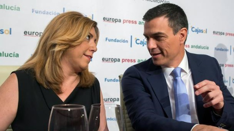 Susana Díaz y Pedro Sánchez, en una foto de archivo. EFE