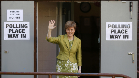 Nicola Sturgeon, la líder del Partido Nacional Escocés. - REUTERS