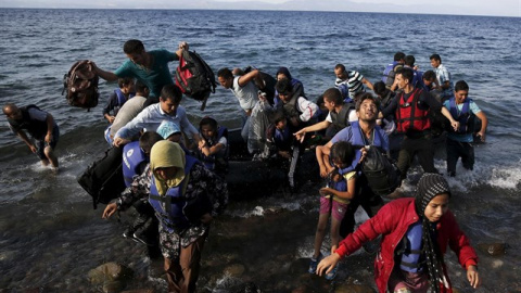 Refugiados afganos llegando a Lesbos / Alkis Konstantinidis -  Reuters