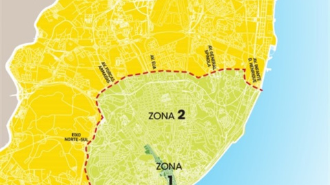 En Lisboa, las zonas más restrictivas se ubican en torno a la zona histórica de la ciudad, al sur.