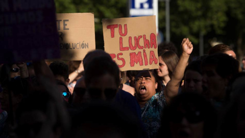 Otro aspecto de la manifestación en Santander. (P. Puente Hoyos | EFE)