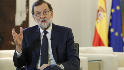 El presidente del Gobierno, Mariano Rajoy, durante una entrevista. /EFE